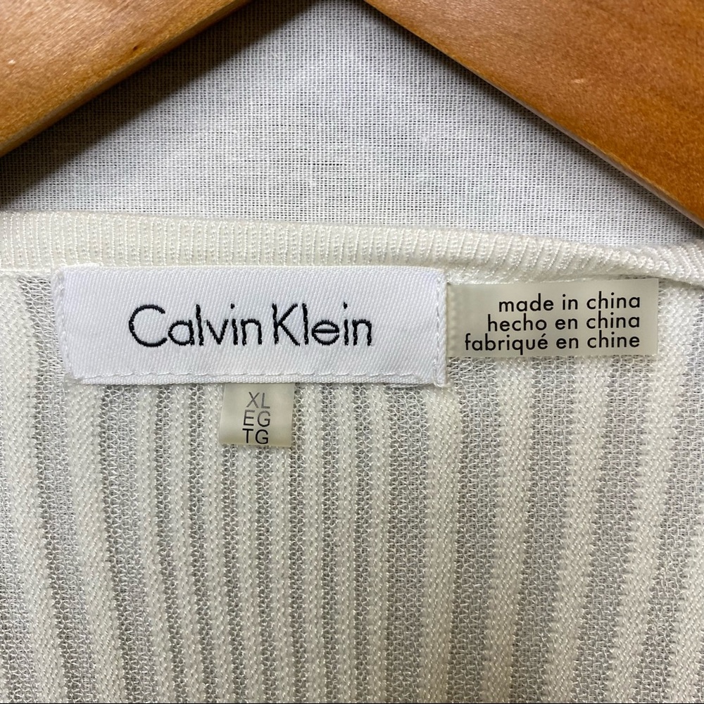 Calvin Klein Sweater Pearl White Women’s Size XL - Picture 3 of 7